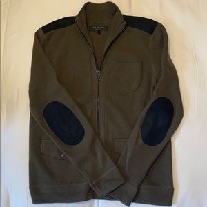 Men’s Rag And Bone Military Zip Up Sweater Size M